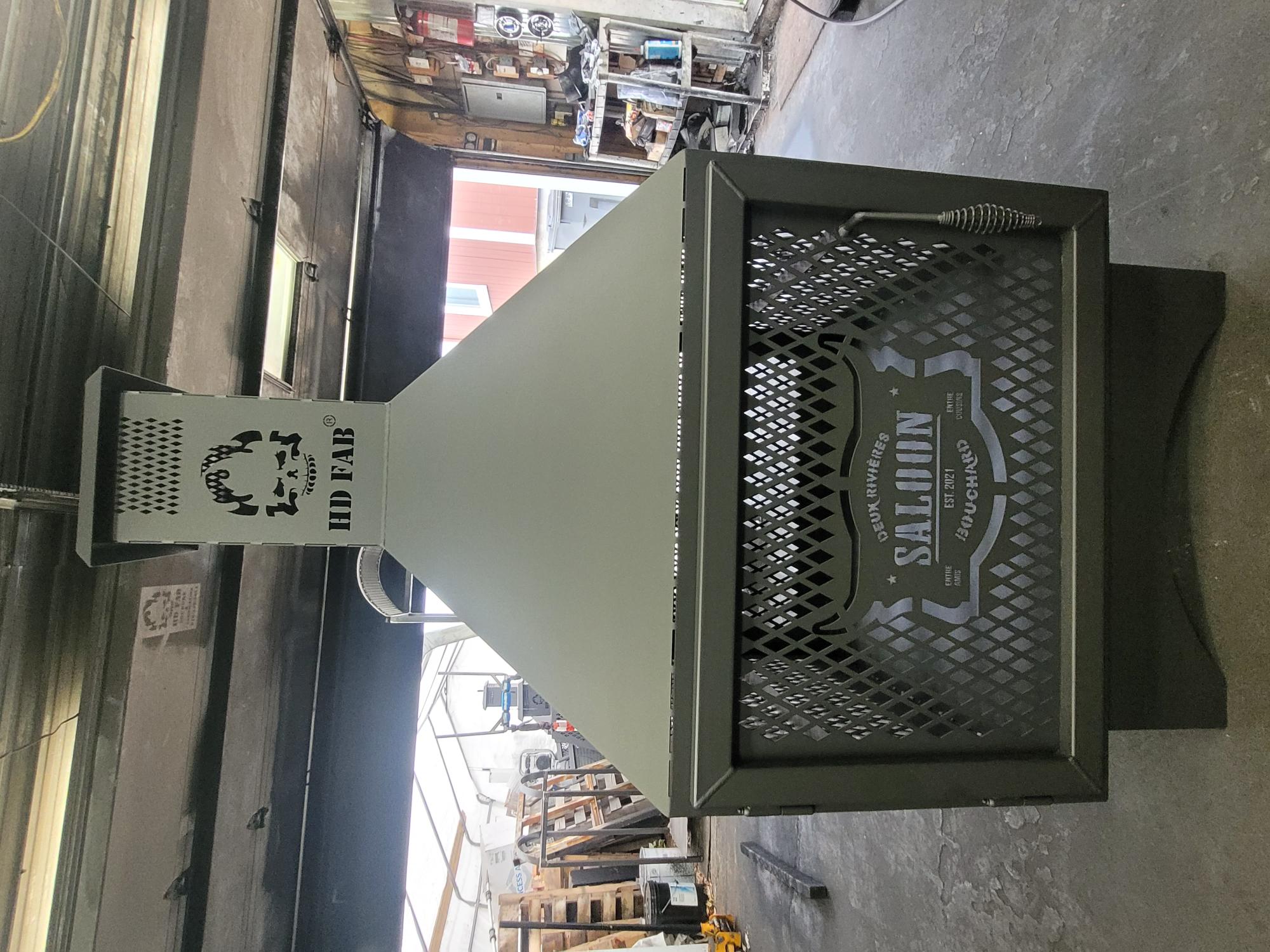 Foyer extérieur commercial personnalisé 36x36