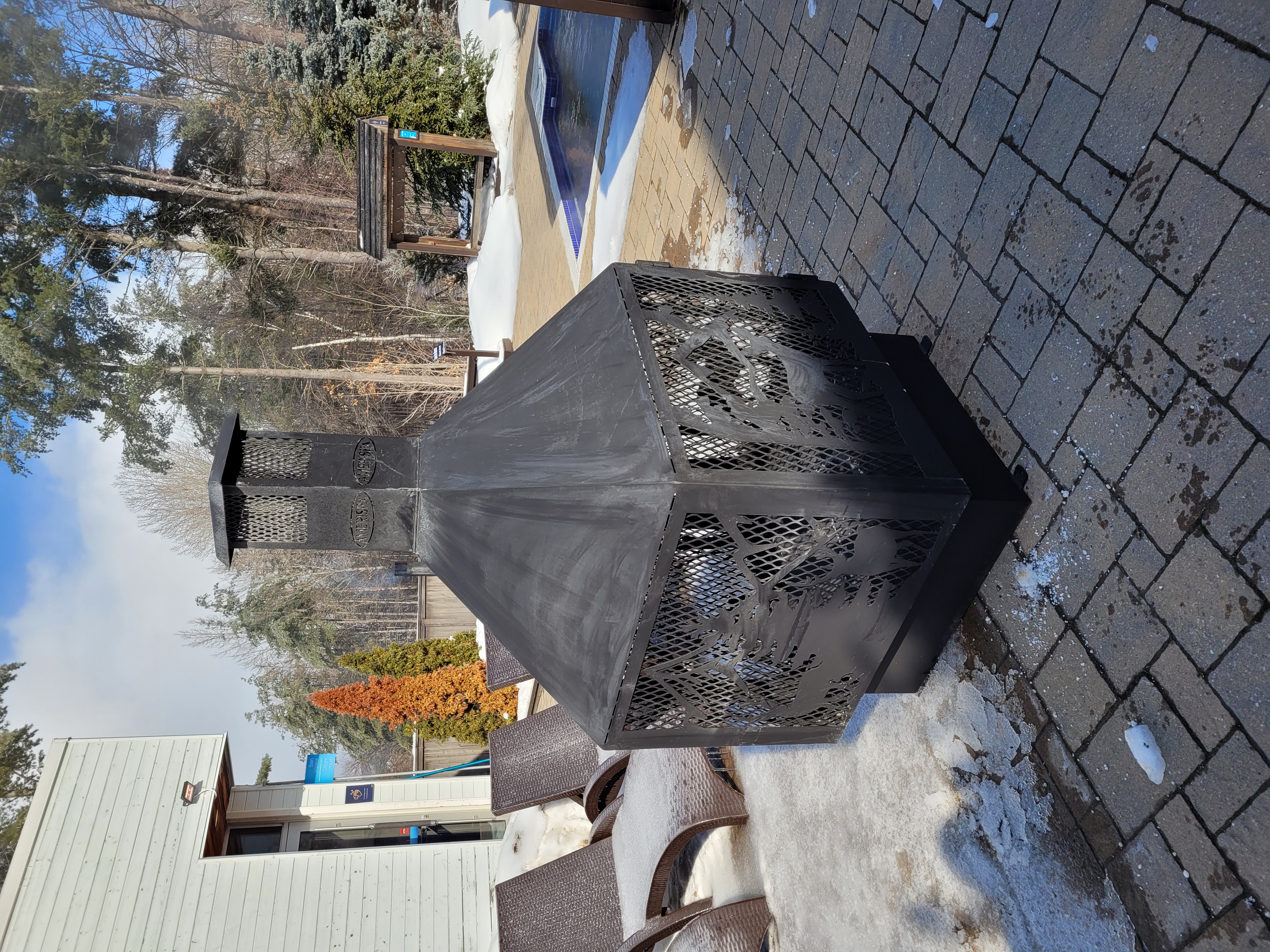 Foyer extérieur 36x36 custom fabriqué pour AMERISPA Cantley