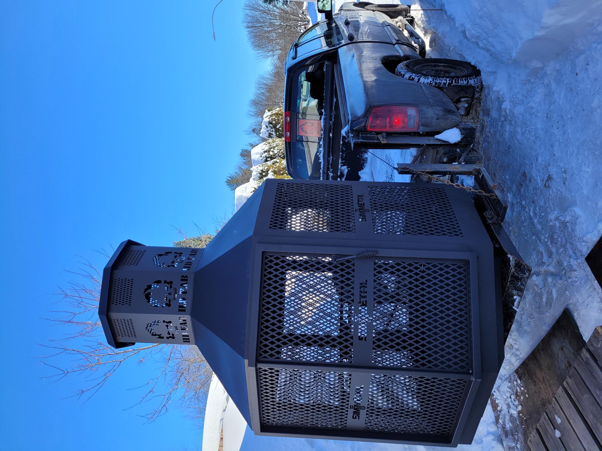 Foyer extérieur Octogonal 60" X 8' , SIM MÉTAL