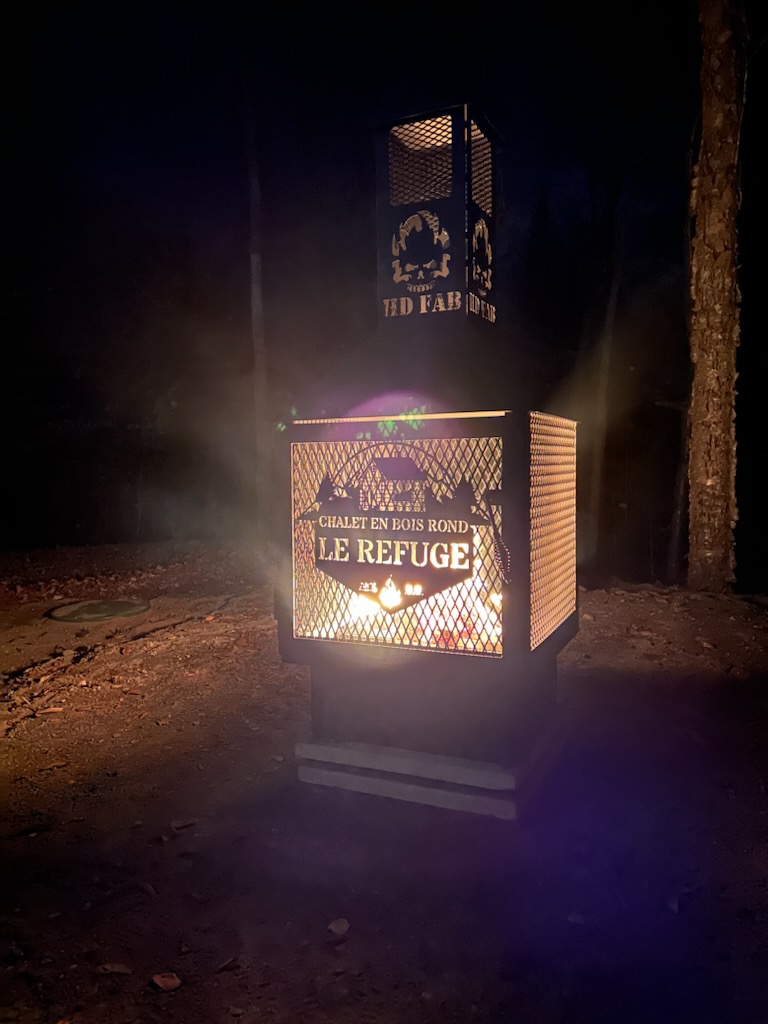 Foyer 26" pour Chalet en bois rond Le Refuge